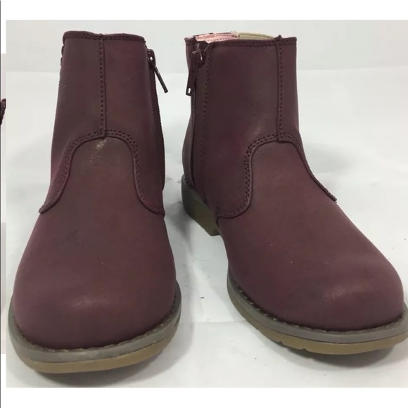 Sketchers Girls Ankle Boot Uptown Shine Sisters Burgundy 1 - Picture 4 of 9